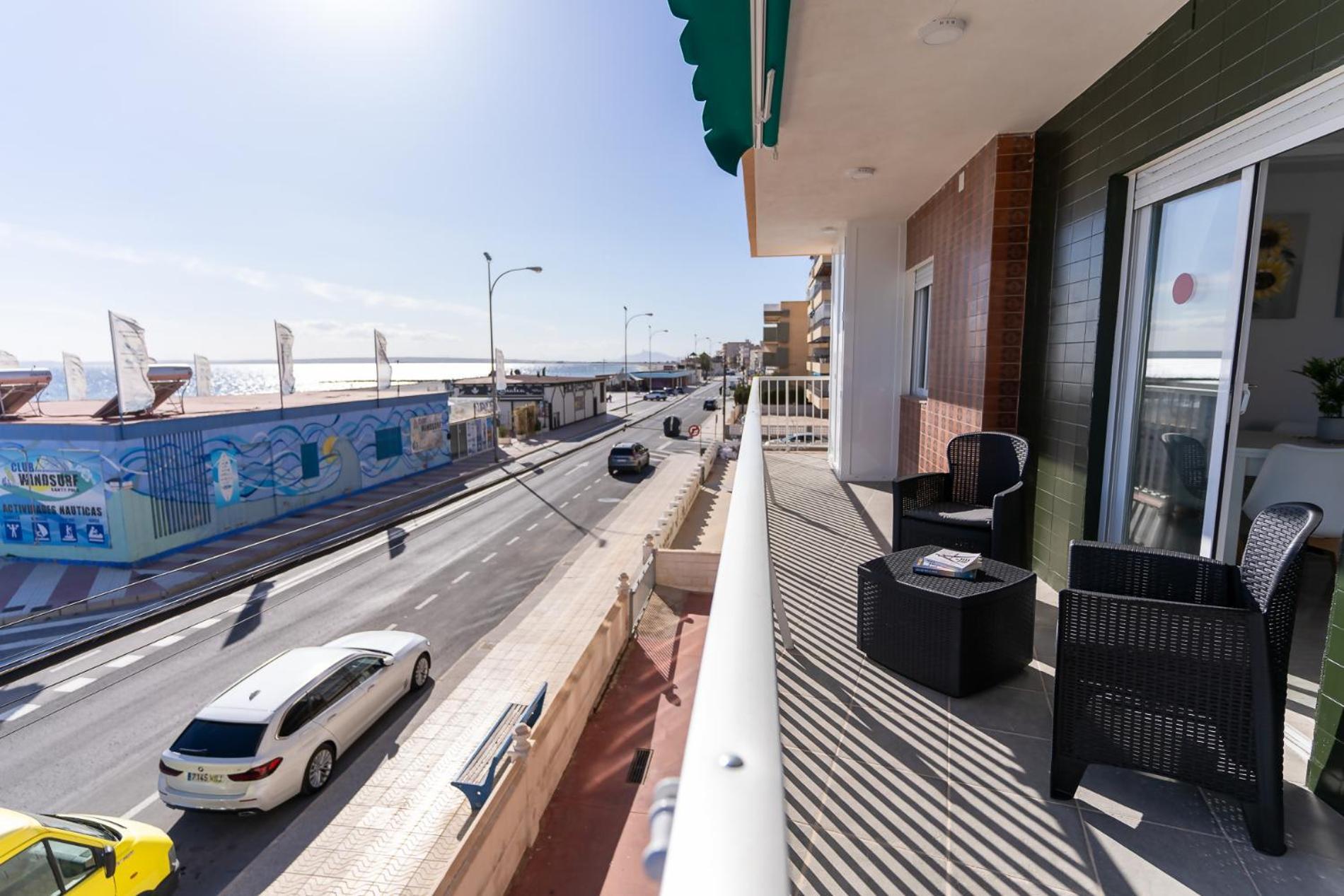 Rentafive Primera Linea Terraza Reformado Santa Pola Esterno foto