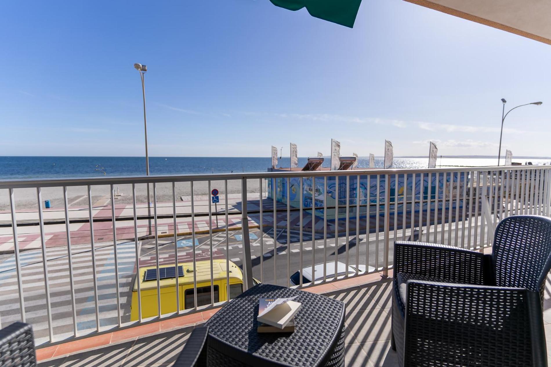Rentafive Primera Linea Terraza Reformado Santa Pola Esterno foto